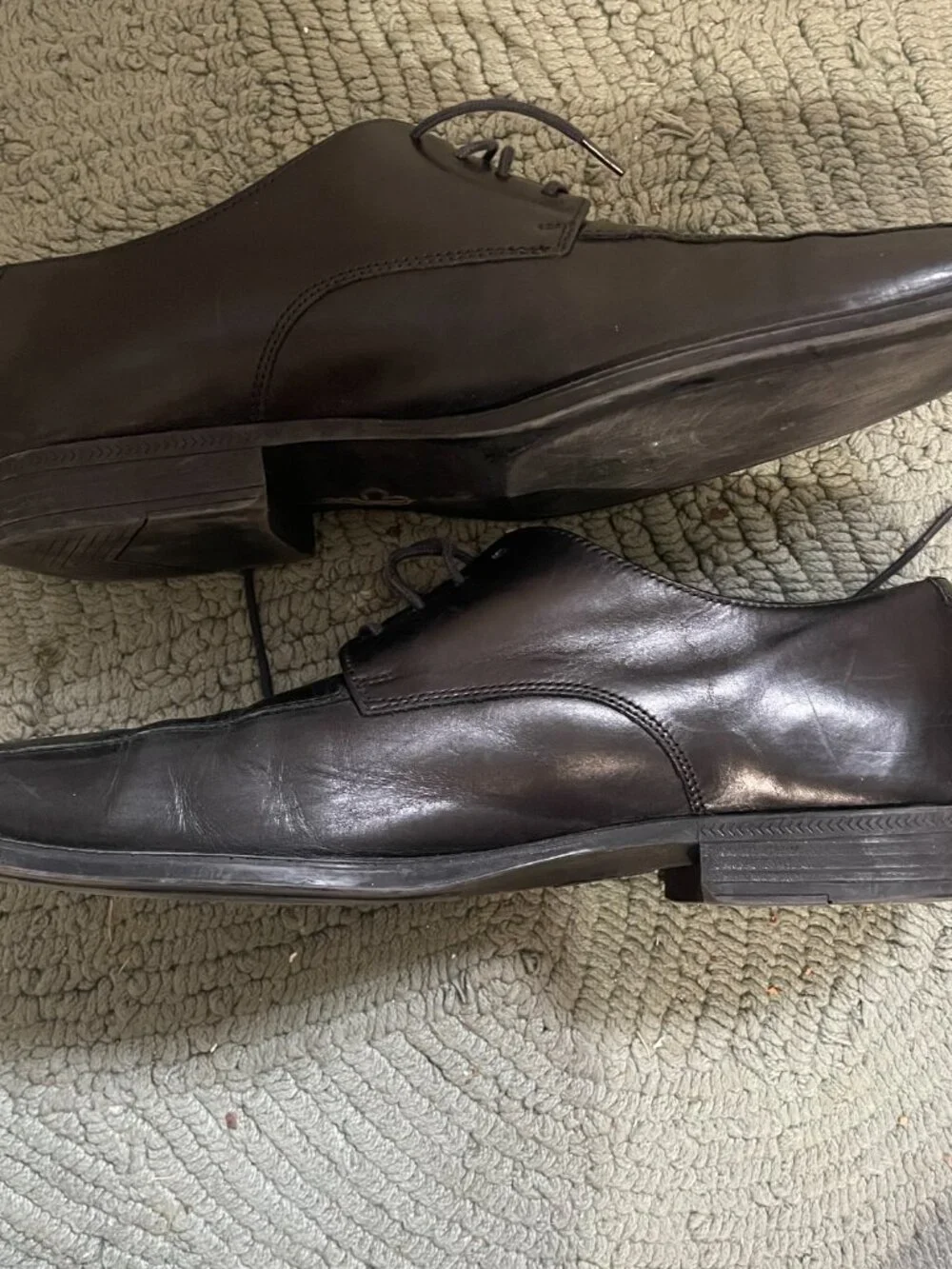 Cole Haan Air Men Shoe Adams Size 9 M Apron Derby Black Oxford C09438